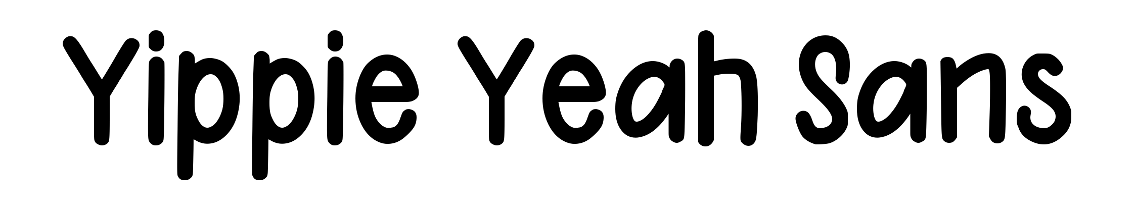 Yippie Yeah Sans