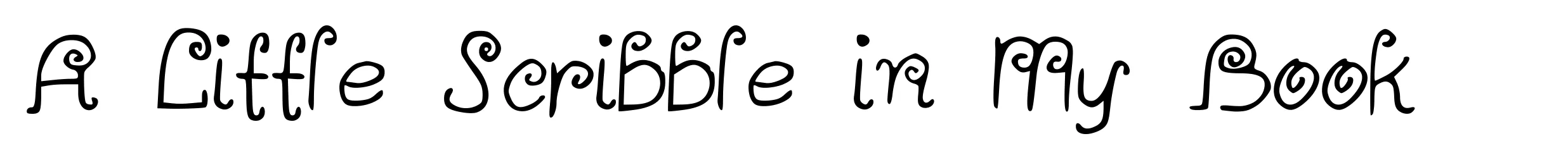 A Little Scribble in My Book