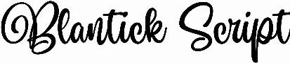 Blantick Script