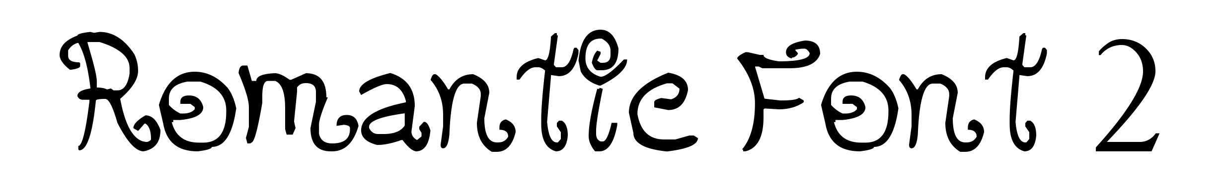 Romantic Font 2