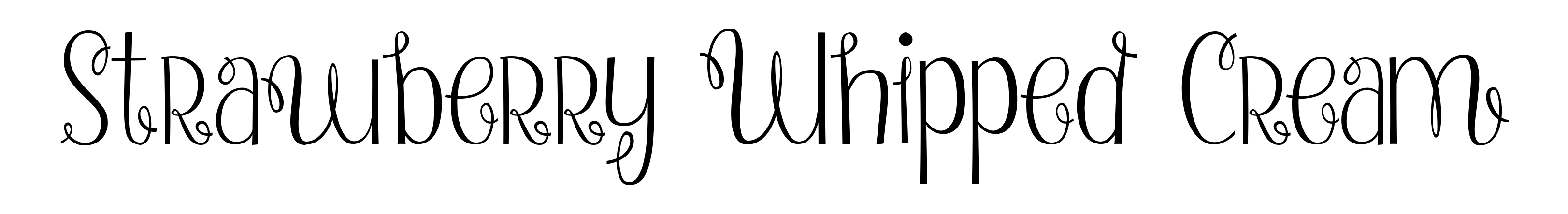 Strawberry Whipped Cream