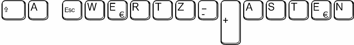 Aa Qwertz-Tasten