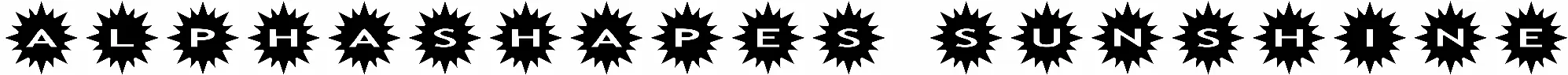 AlphaShapes Sunshine