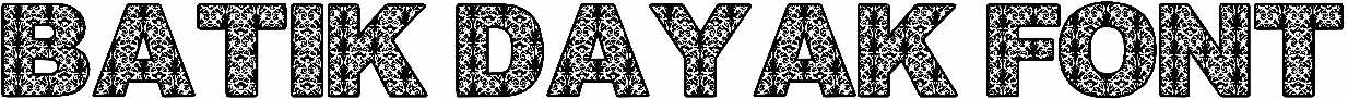 Batik Dayak Font