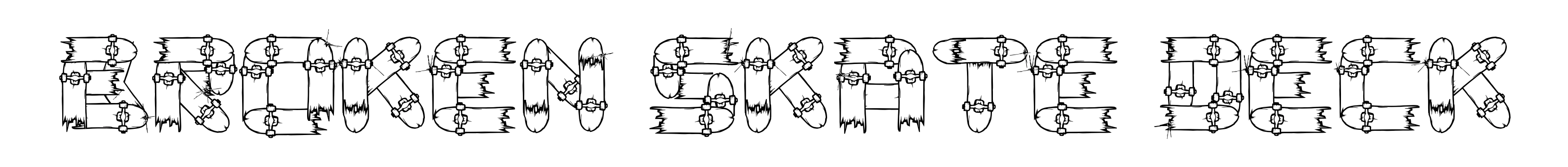 Broken Skate deck