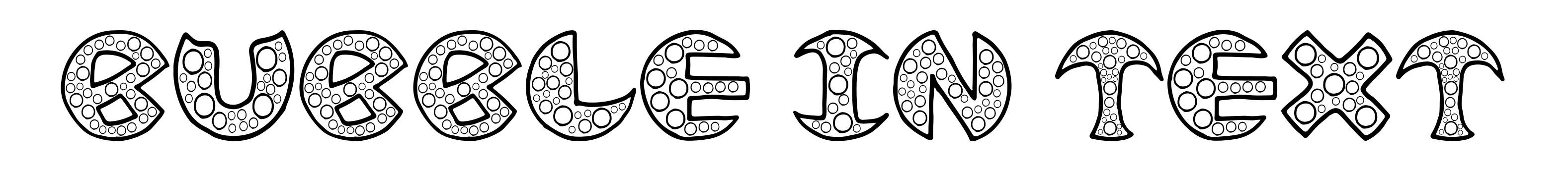 Bubble In Text
