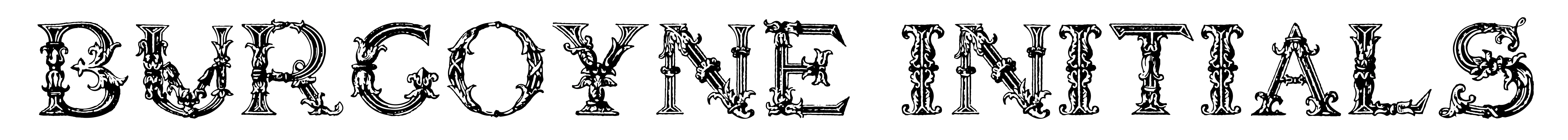 Burgoyne Initials