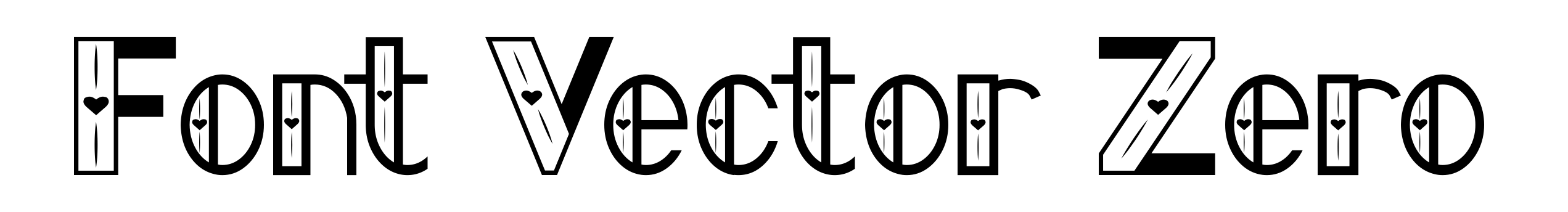 Font Vector Zero