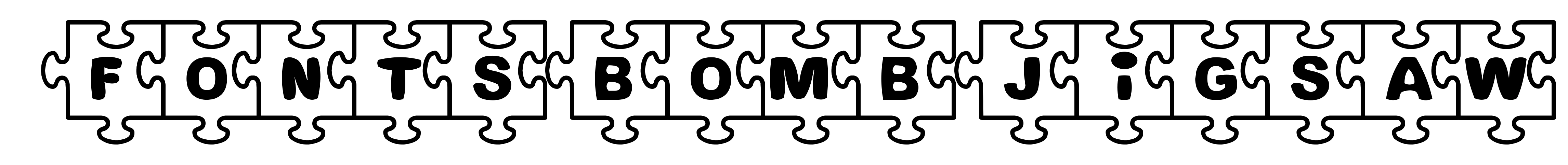 Fonts Bomb Jigsaw