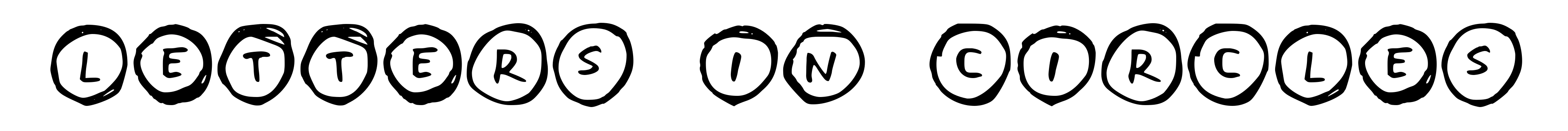 Letters in Circles