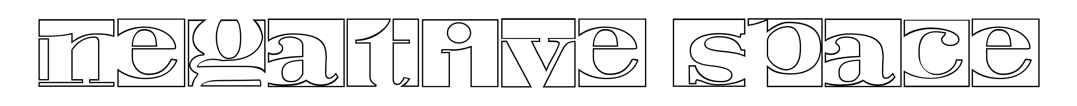 Negative Space