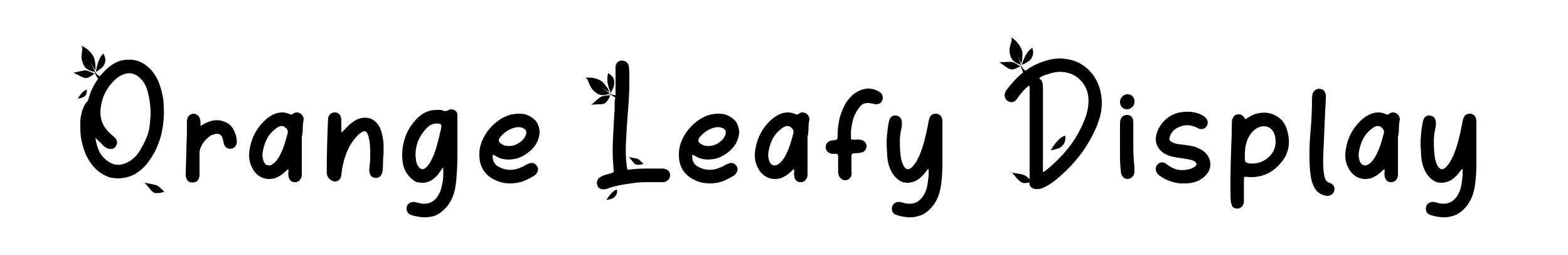 Orange Leafy Display