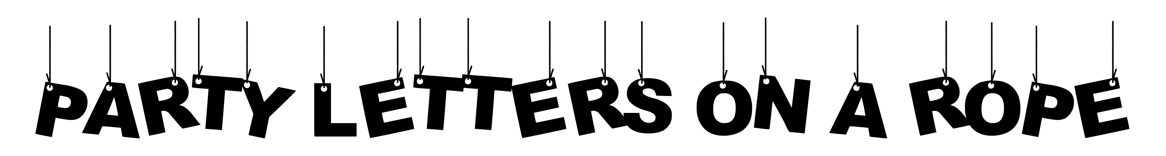 Party Letters On A Rope