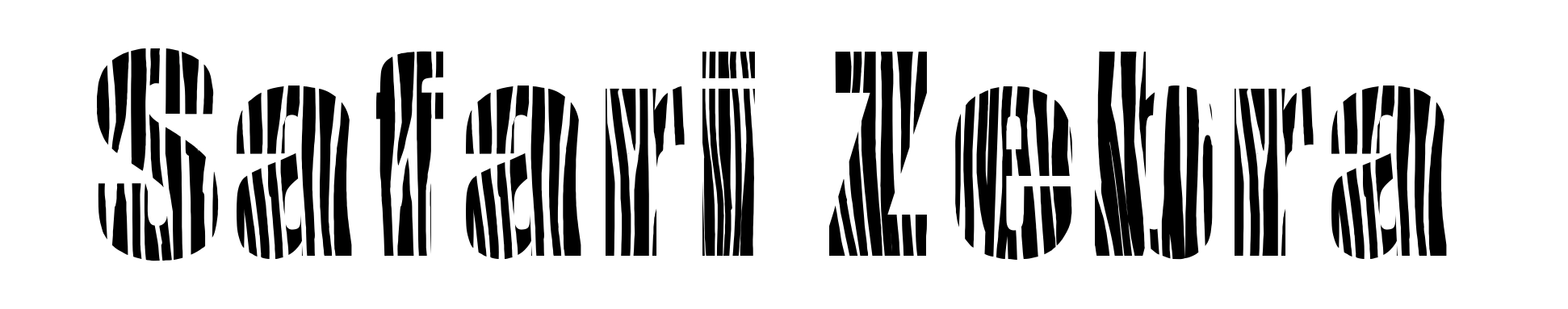 Safari Zebra
