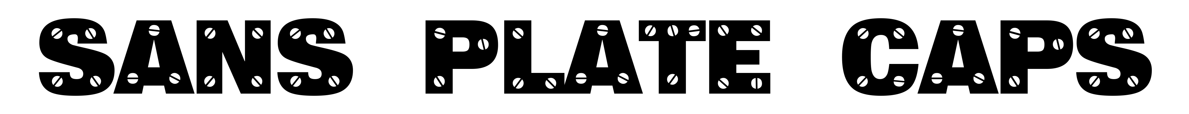 Sans Plate Caps