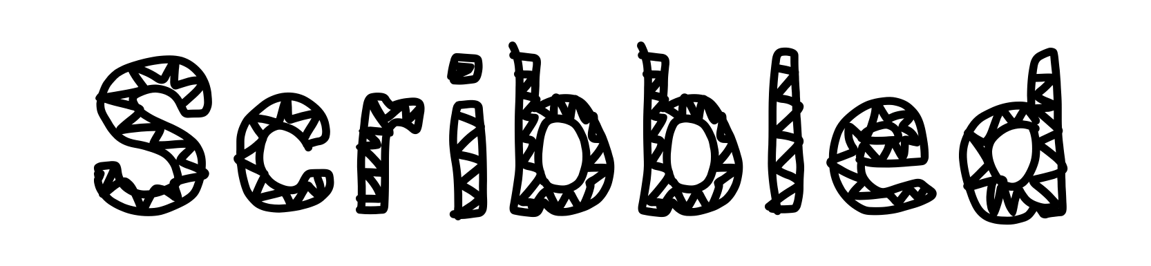 Scribbled