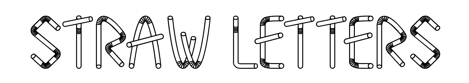 Straw Letters