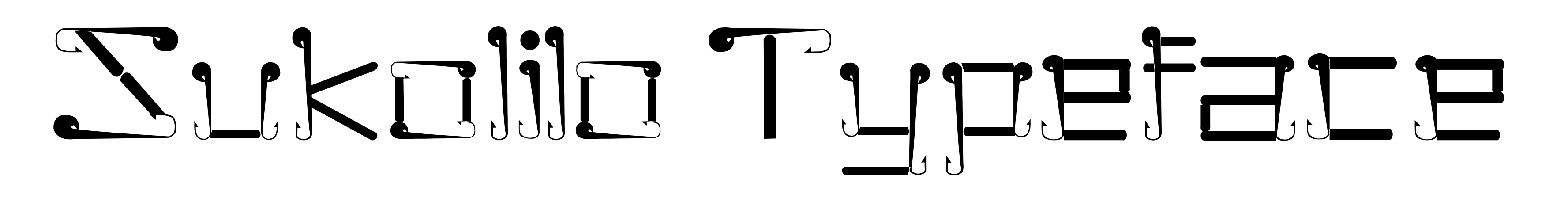 Sukolilo Typeface