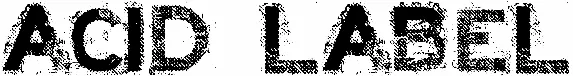 Acid Label
