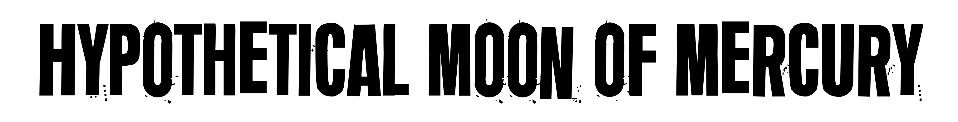 Hypothetical Moon Of Mercury