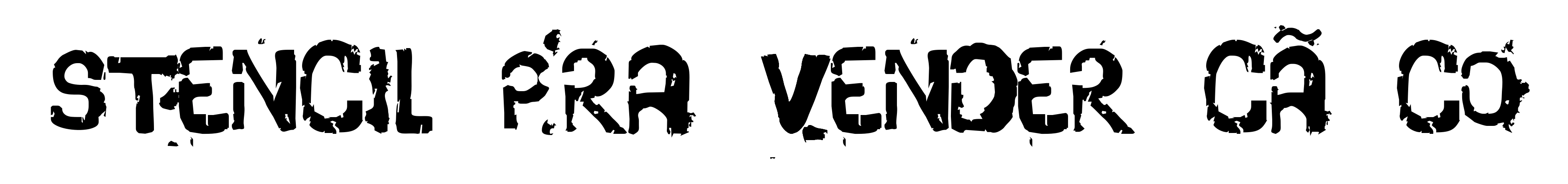 Stencil Pra Vender CÃ´co