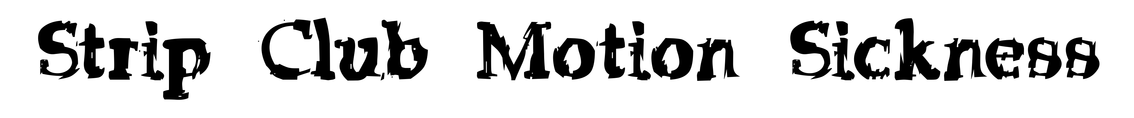 Strip Club Motion Sickness