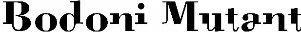 Bodoni Mutant