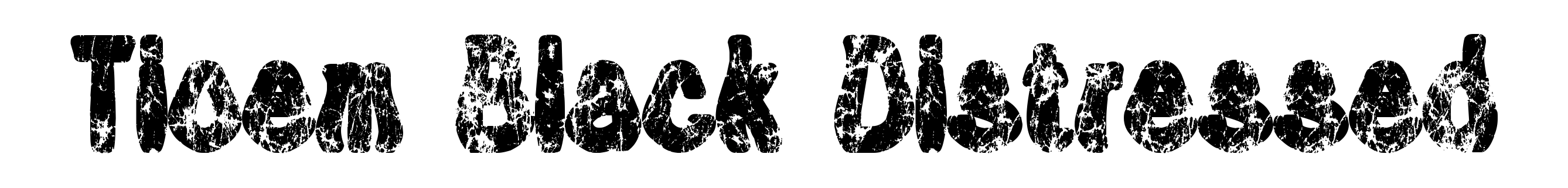 Tioem Black Distressed