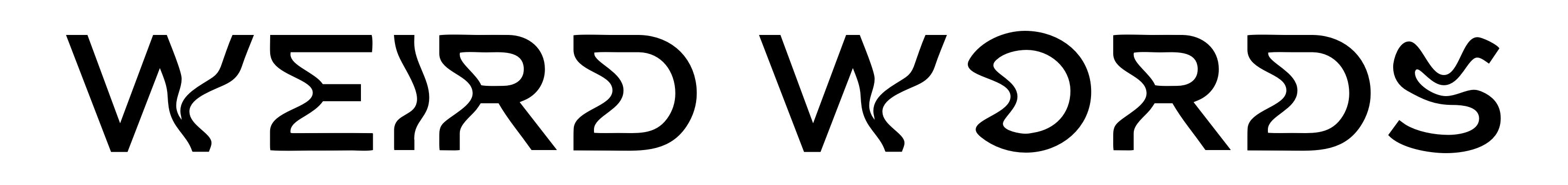 Weird Words