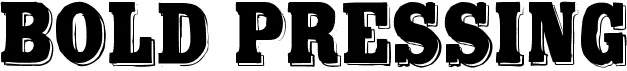 Bold Pressing
