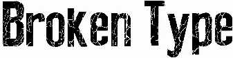 Broken Type