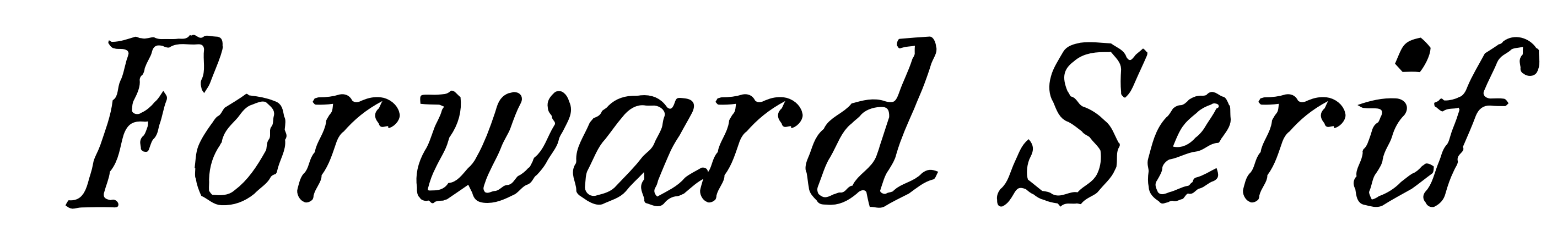 Forward Serif