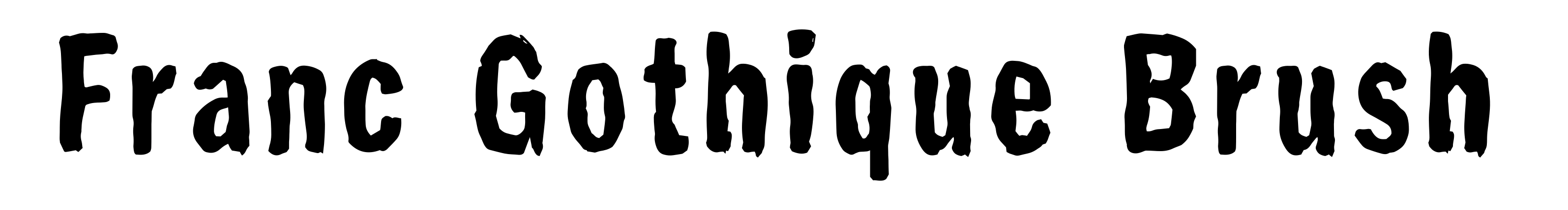Franc Gothique Brush