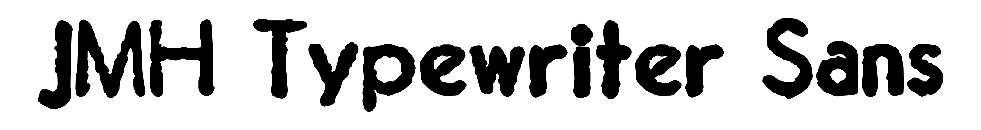JMH Typewriter Sans