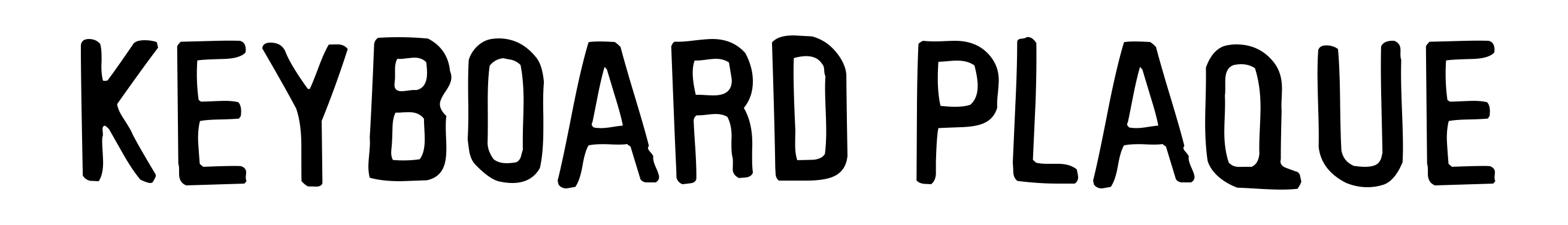Keyboard Plaque