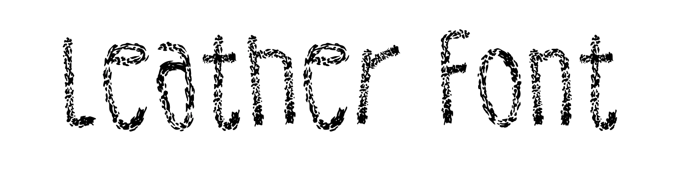 Leather Font