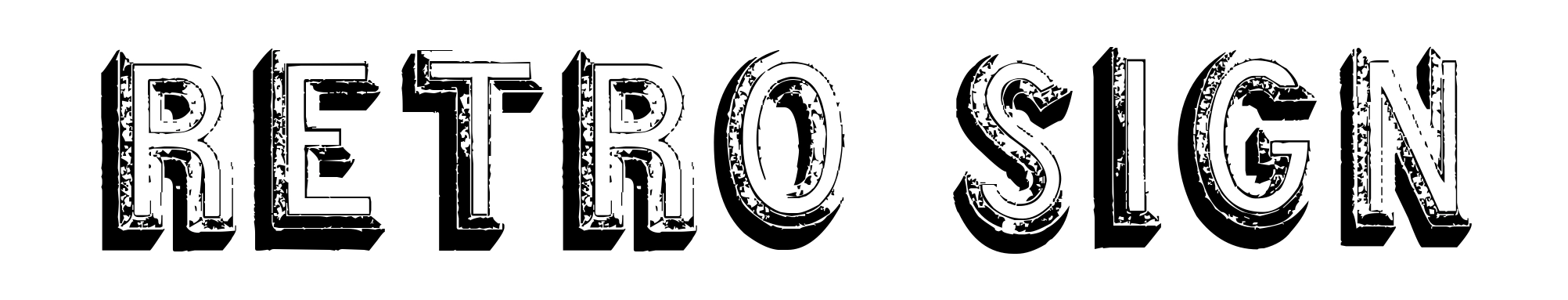 Retro sign
