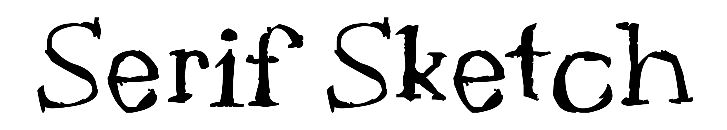 Serif Sketch