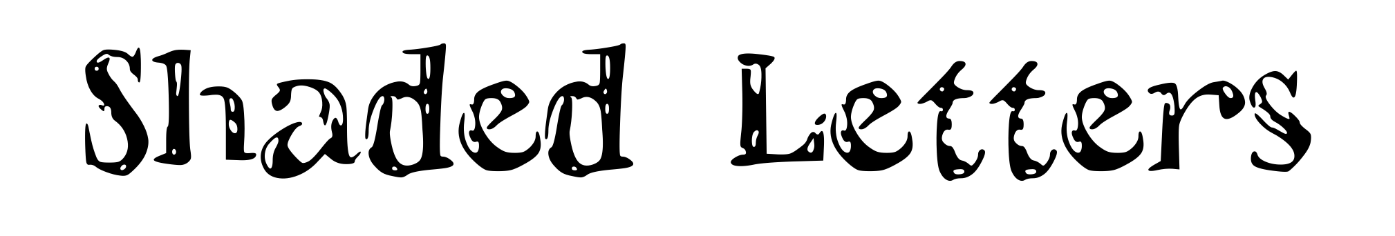 Shaded Letters