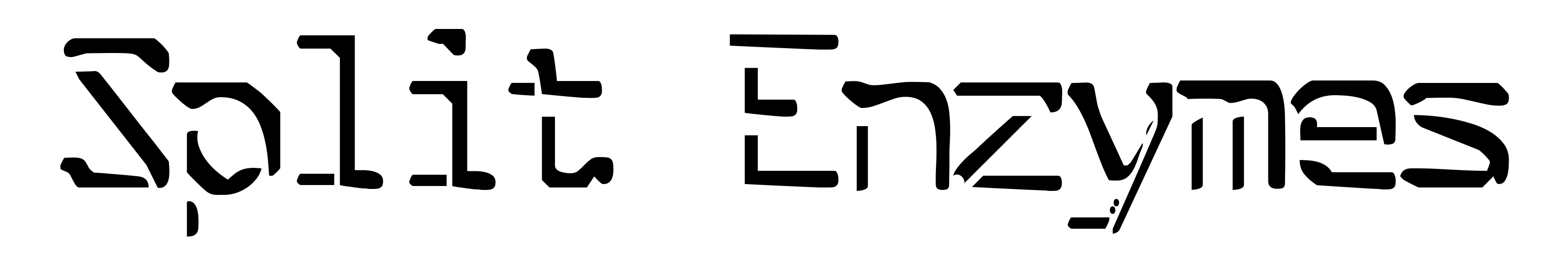 Split Enzymes