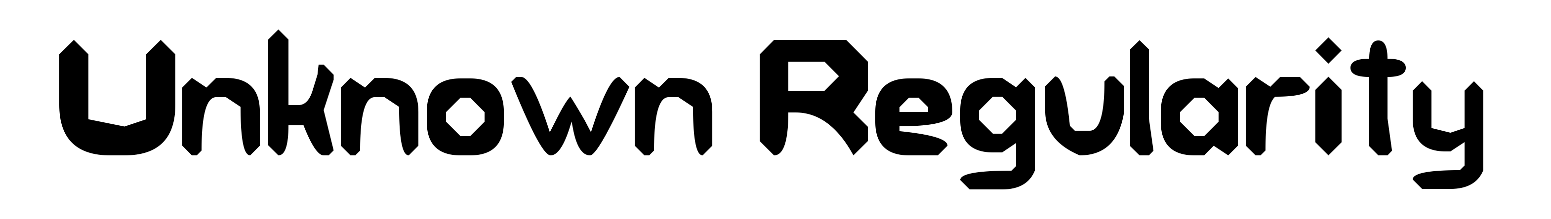 Unknown Regularity