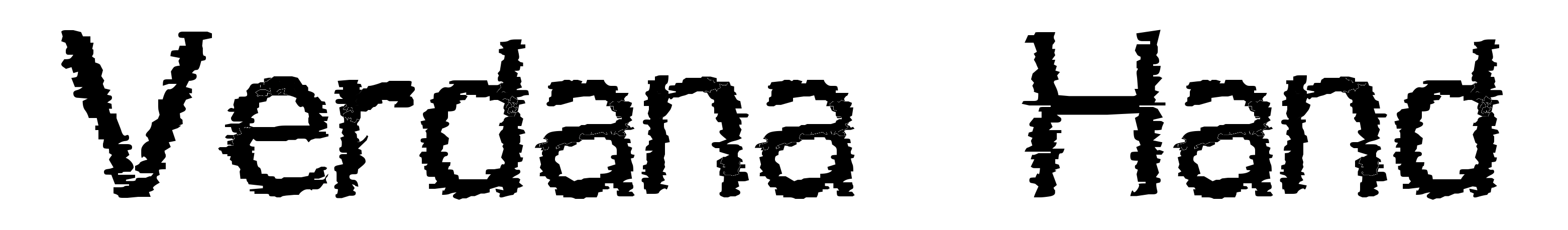 Verdana Hand