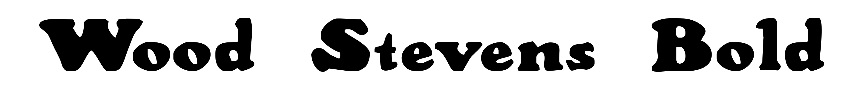 Wood Stevens Bold