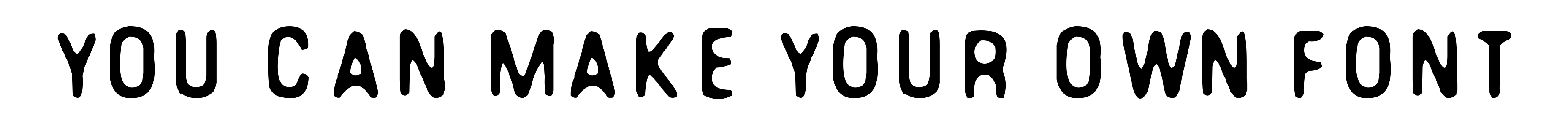 You can make your own font