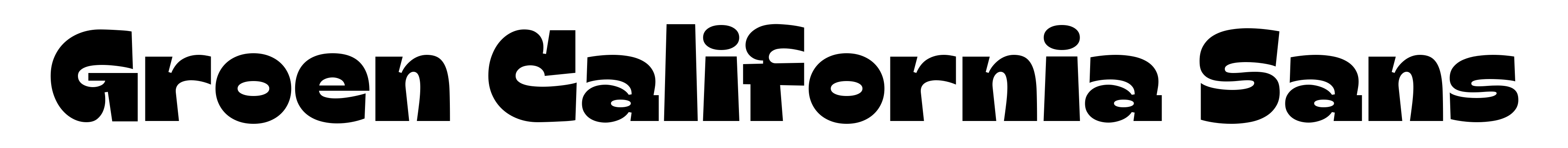 Groen California Sans