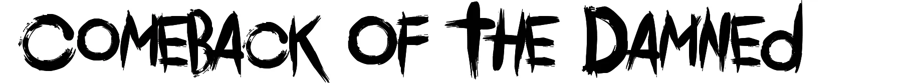 Comeback Of The Damned