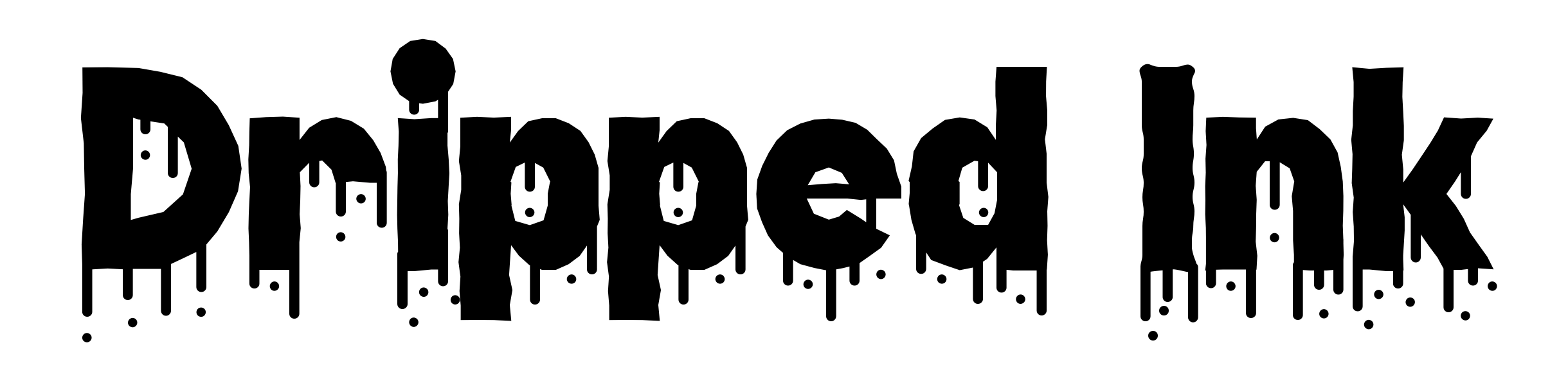 Dripped Ink