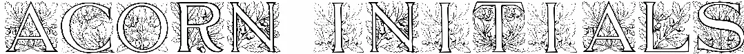 Acorn Initials