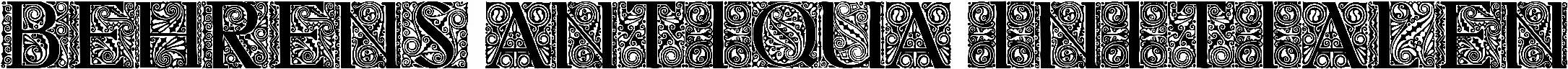 Behrens Antiqua Initialen