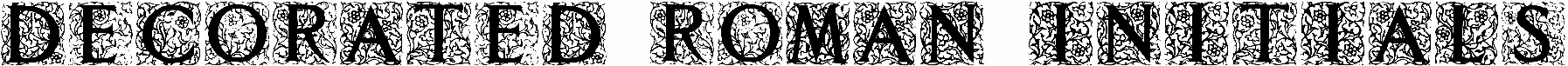 Decorated Roman Initials